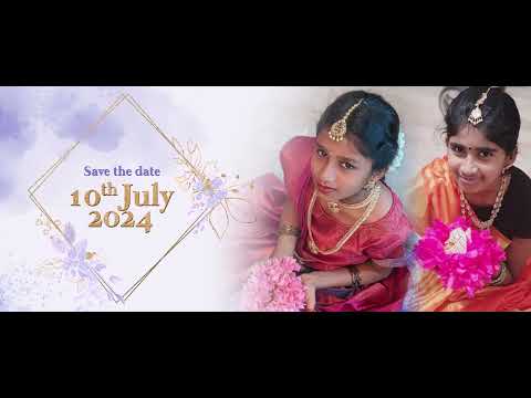 Half Saree Invitation English