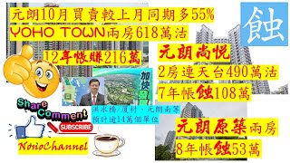 【二手樓市】【蝕讓連連】尚悅2房連天台戶、原築2房錄得蝕讓；YohoTown2房業主持貨12年帳賺216萬，區內錄得多宗蝕讓成交，未來新增海量供應，您點睇？
