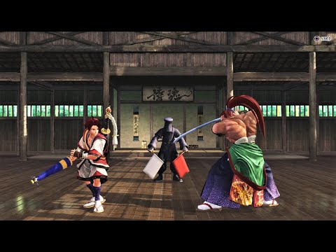 Hisame Shizumaru vs Kibagami Genjuro (Hardest AI) - Samurai Shodown