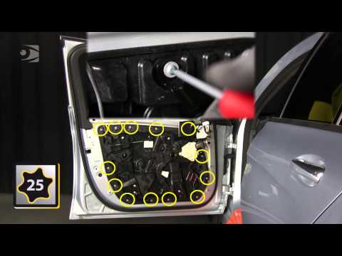 Mercedes C Class / C-Klasse W205 Front Sidelite Installation / Vordere Seitenscheiben-Montage