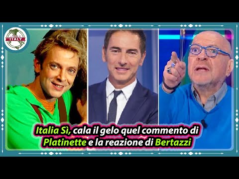 Italia Sì, cala il gelo quel commento di Platinette e la reazione di Bertazzi