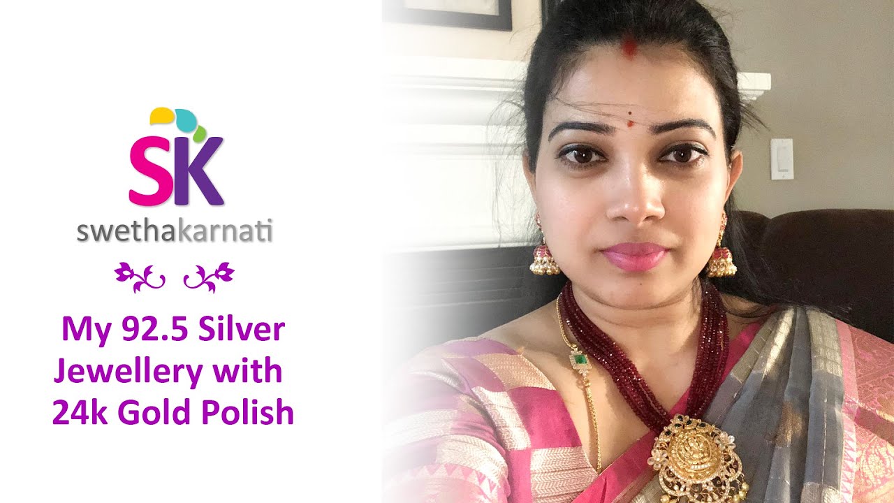 My 92.5 Silver Jewellery with 24k Gold Polish l Real Kempu Jewellery l India to USA