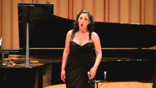 Tiffany Du Mouchelle, accompanied by pianist Elena Fomicheva, performs "Cuantas veces, amor" (Neruda) by Ian Krouse.