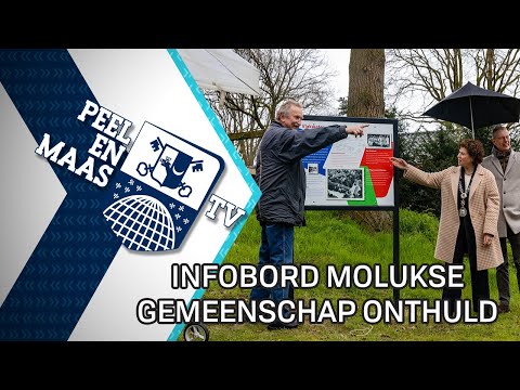 Infobord Molukse gemeenschap onthuld - 7 april 2023 - Peel en Maas TV Venray