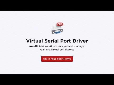 Virtual Serial Port Driver PRO -  manage real and virtual COM port bundles