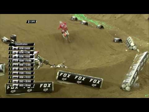 Thomas Covington & Vsevelod Brylyakov crash Monster Energy SMX Riders' Cup VELTINS-Arena 2016