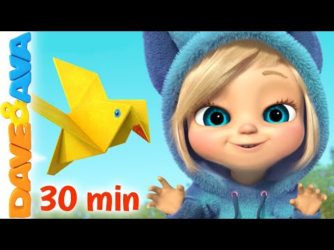 🐤 Two Little Dicky Birds and More Nursery Rhymes and Kids Songs | Dave and Ava 🐤