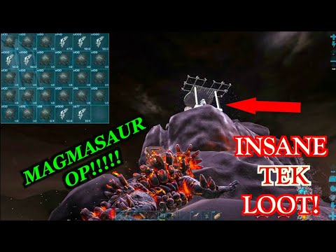 BIGGEST ARK GENESIS ALPHA TRIBE RAID WITH MAGMASAUR!? (MEGA PROFIT) ARK Official PC Servers