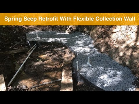 Spring Seep Retrofit With Flexible Collection Wall