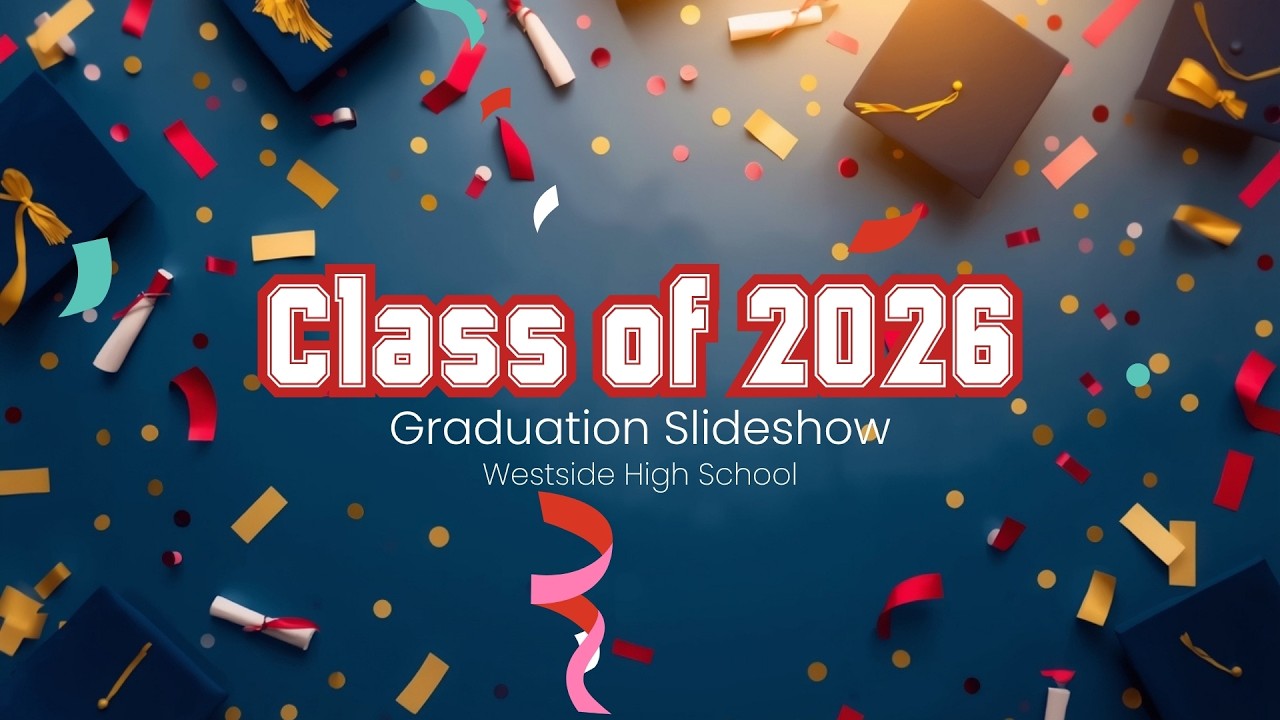 Class of 2026 Graduation Slideshow Canva Template