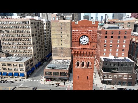 Quick Drone Look At Dearborn Station - Chicago Historic Train Station Built 1883
