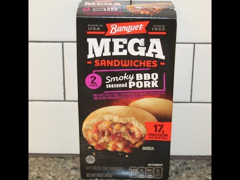 Banquet Mega Sandwiches: Smoky BBQ Seasoned Pork Review