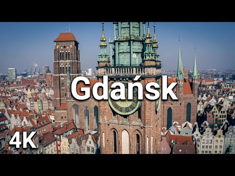 4K Drone Footage of Gdansk, Poland