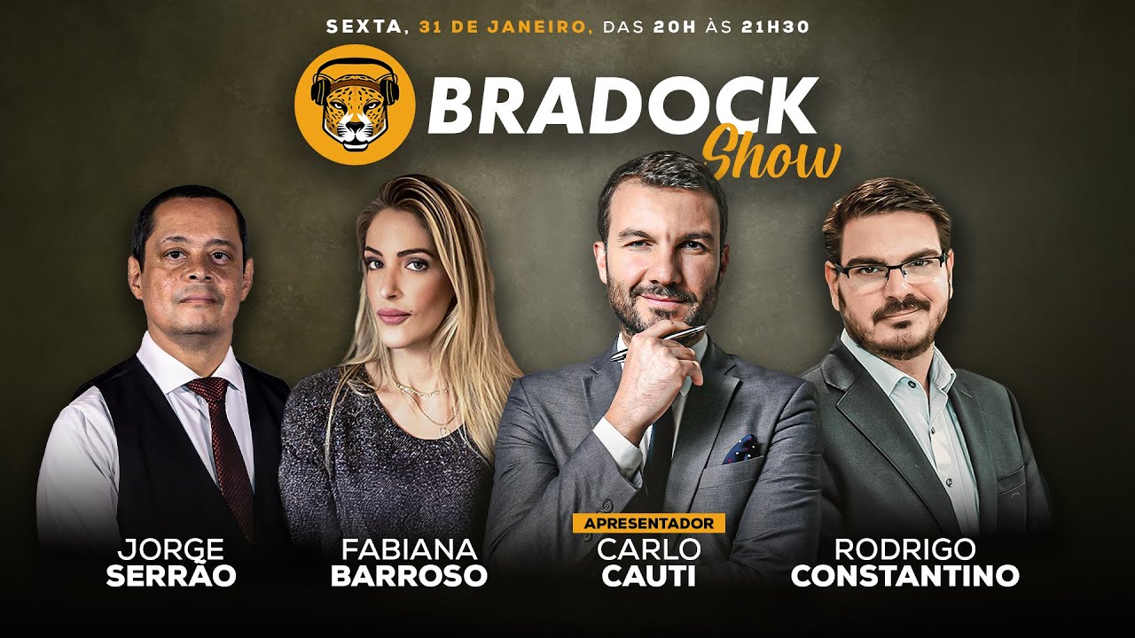 Bradock Show 31/01/25 - Carlo Cauti, Rodrigo Constantino, Fabi Barroso e Jorge Serrão