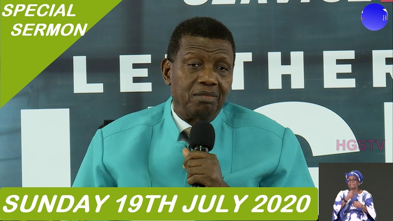 RCCG Sunday Service 19 July 2020 with Pastor Adeboye