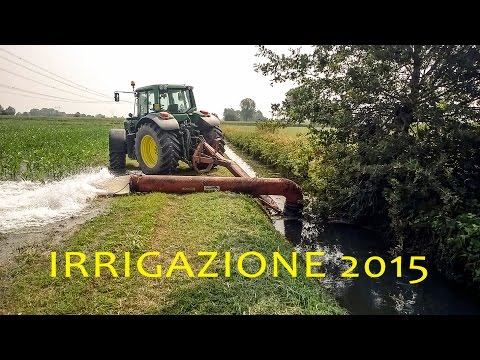 Irrigazione mais con idrovora