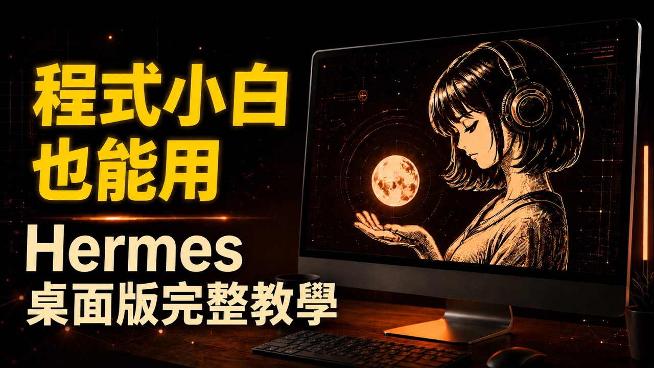 不會寫程式也能用！Hermes Agent桌面版完整教學：模型串接/排程任務/實際應用