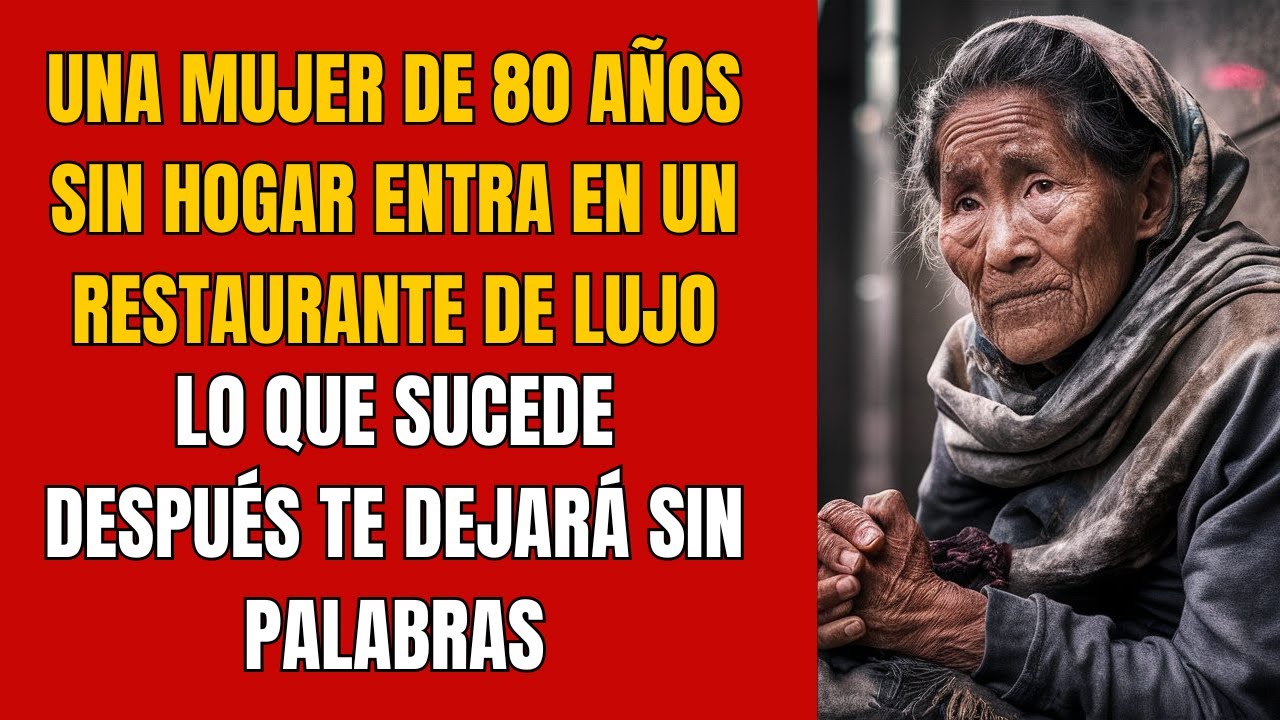 Mujer SIN HOGAR Entra en un Restaurante de LUJO – Lo Que Sucede DESPUÉS Te Dejará SIN PALABRAS 😪😦