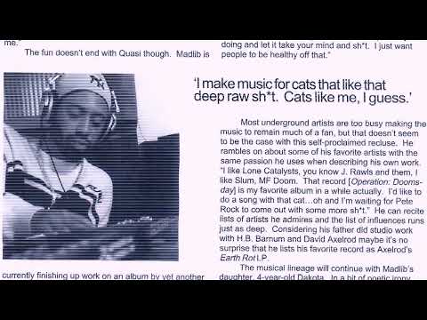 Madlib/Oh No/Medaphoar - Perfect Pattern (Walkman Flavor) (1995)