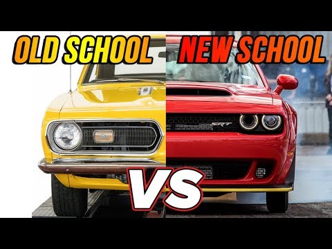 Dodge SRT Demon vs 1968 Barracuda | Old School vs New School DRAG RACE
