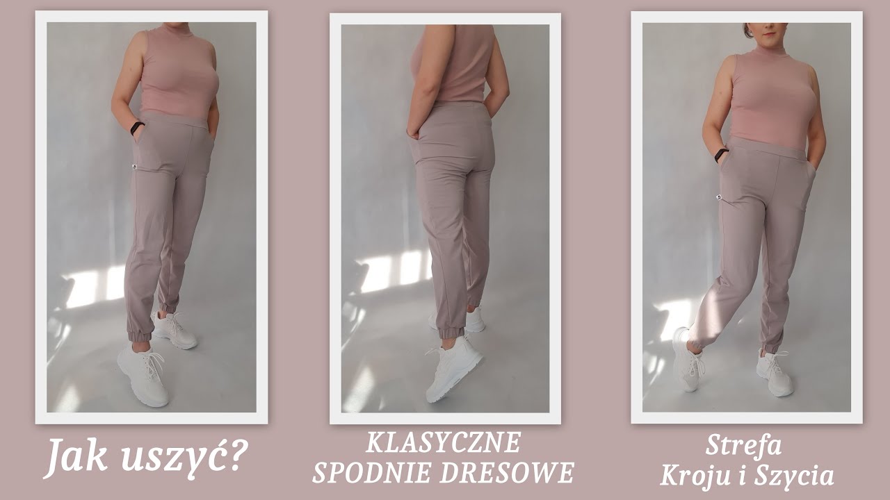 Jak uszyć klasyczne spodnie dresowe - Strefa Kroju i Szycia - instruktaż Krok po Kroku