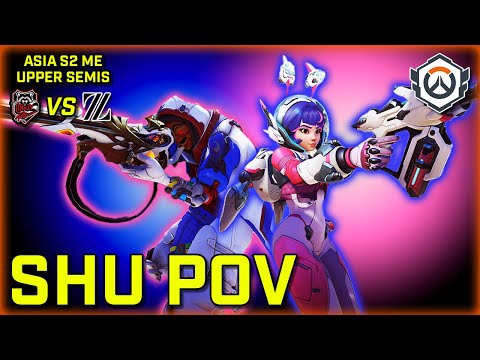 [Shu POV] The WORLD's FINEST Ana player | Crazy Raccoon vs ZETA DIVISION | OWCS ASIA LAN