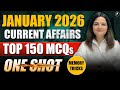 January 2026 Monthly Current Affairs Top 150 MCQs Parcham Classes January One Shot Monthly CA