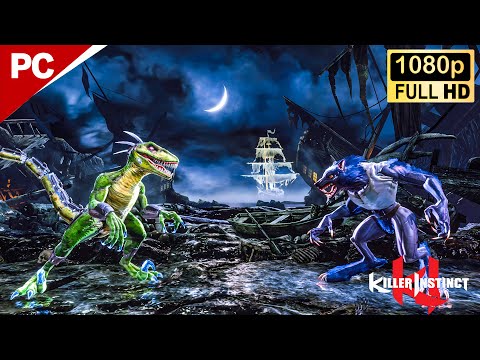 Killer Instinct | Riptor vs Sabrewulf & Cinder & Rash | PC Gameplay