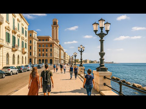Bari, Italy in 4K A Walking Tour Through History and Seaside Beauty