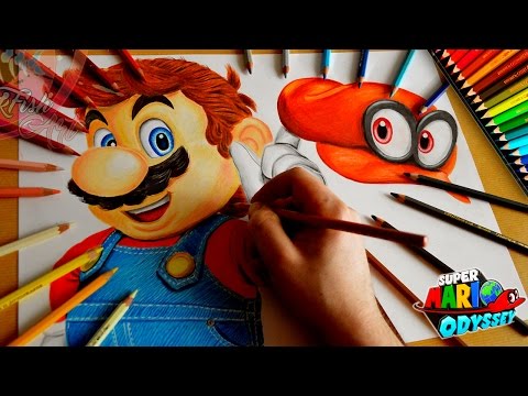 Drawing Mario Odyssey Nintendo Switch l Lookfishart Video
