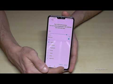 LG V40 ThinQ: How to change the Text size (Font size)? Tutorial