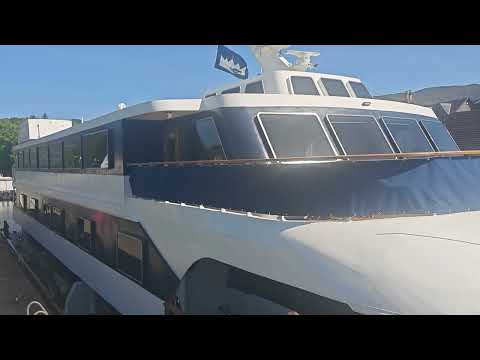 Caledonian Canal . Lord of the Highlands Cruise Ship. Fort Augustus. Loch Ness