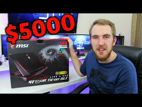 Unboxing a $5000 Gaming Laptop - MSI GT83 VR Titan SLI
