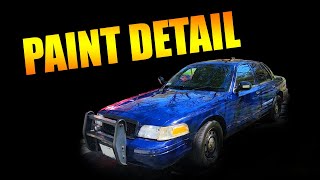 Ford Crown Victoria Police Interceptor Before and After Paint Detailing / Clay polish and wax