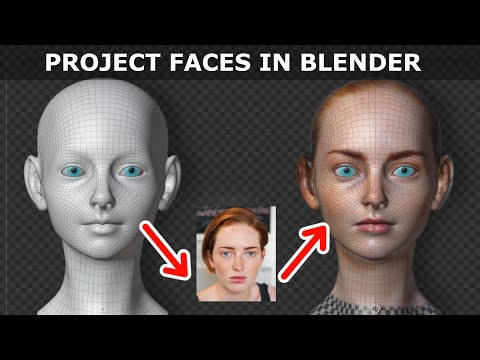 Blender: Project Faces Onto  Character Meshes