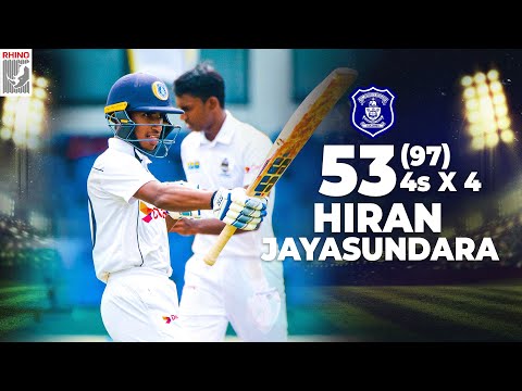 Hiran Jayasundara's half-century in the 87th Battle of The Saints