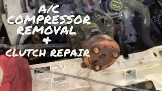 Ford Taurus AC compressor removal and Clutch repair