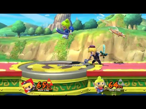 Royal Engineer Toon Link vs Tetra (smash ultimate mods)