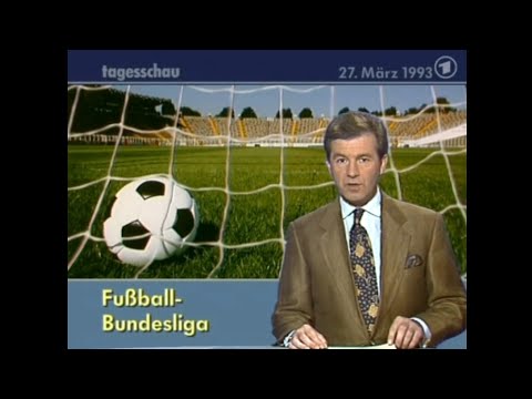 Tagesschau vom 27.03.1993 Spielbericht Dynamo Dresden : Borussia Dortmund 1.Bundesliga 1992/93