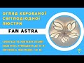 Люстра чорна світлодіодна з вентилятором FAN ASTRA 85W