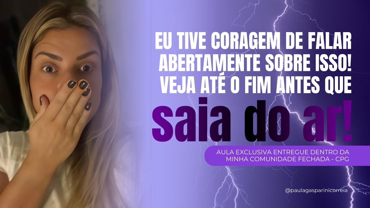 🎁 AULA liberada - CPG - Aula 86 - Você tem MEDO DE PERDER, e por isso PERDE! E não cresce..!