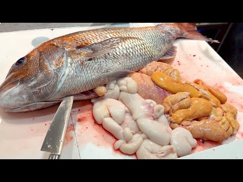今の時期しか食べられない真鯛の【◯◯】が美味すぎる。