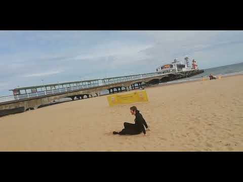 WILDSIDE Ryan 23 Once Again Doing A Drew Mcintyre Claymore Kick On Bournemouth Beach This Afternoon