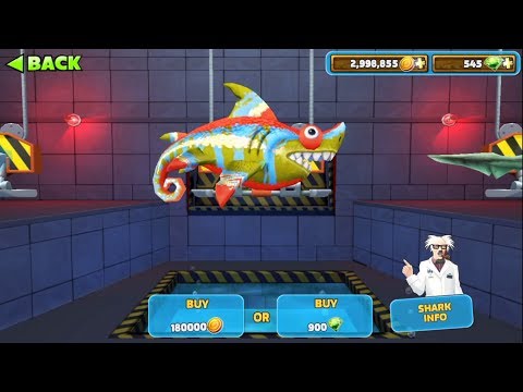 [NEW] Sharkeleon Unlocked (Full Maxed) Gameplay - Hungry Shark Evolution