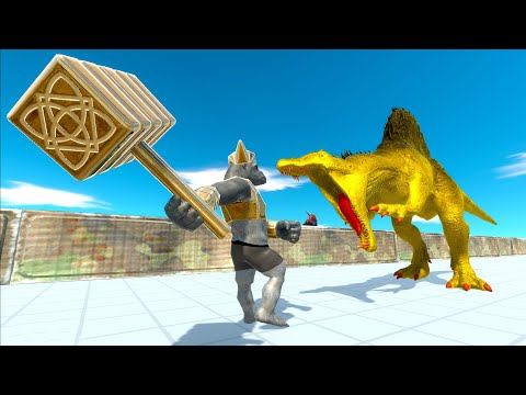 YELLOW SPINOSAURUS DEATH RUN