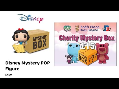 Unboxing a DannyJaz & PopFigures £15 Charity Mystery Box + £7 Disney Pops x3 😁 21/10/2020