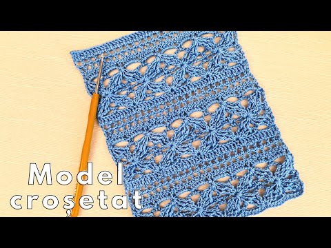 Model crosetat nr. 23 dantelat - perfect pentru maiouri, bluze, rochii si multe altele