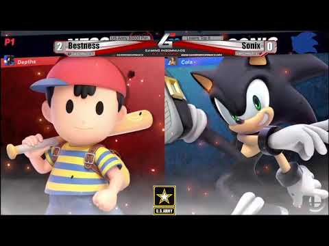 US Army $5000 Pot Losers Top 8 - Bestness (Ness) Vs. Sonix (Sonic) Smash Ultimate - SSBU