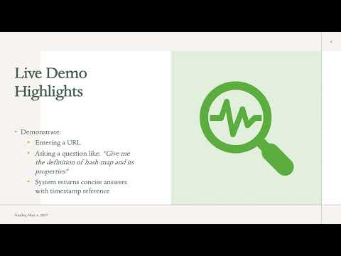 Project Presentation and Demo