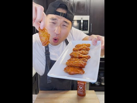 How to Make Sriracha Chicken Wings 🍗🥵🔥